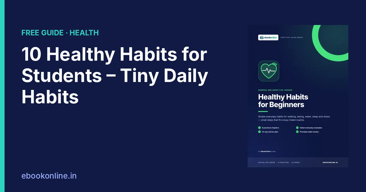 10 Healthy Habits for Students (and Busy Adults): Tiny, Easy and Daily