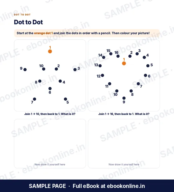 Activity Book for Kids PDF eBook – sample page 3