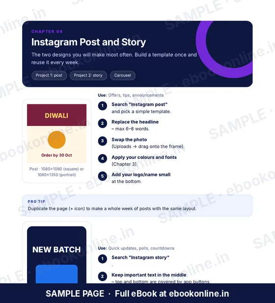 Canva for Beginners PDF eBook – sample page 3