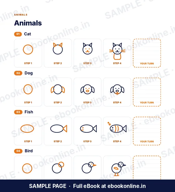 Easy Drawing for Kids PDF eBook – sample page 2