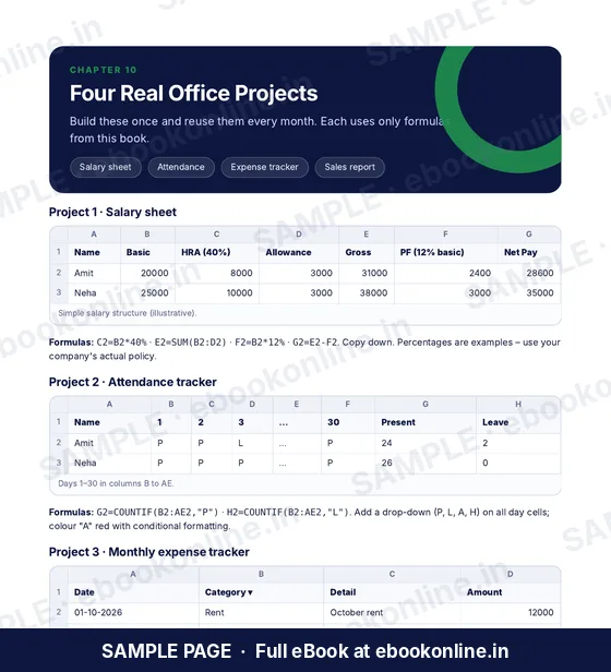 Excel for Beginners PDF eBook – sample page 3