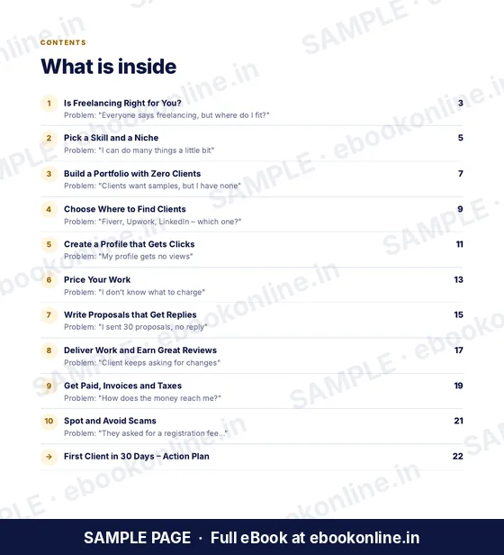 Freelancing for Beginners PDF eBook – sample page 1