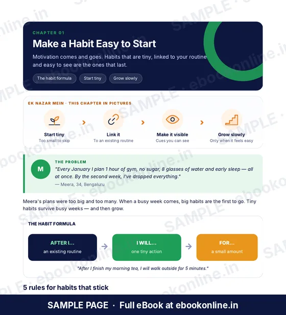 Healthy Habits for Beginners PDF eBook – sample page 2