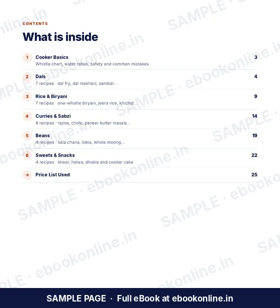 Pressure Cooker Recipes PDF eBook – sample page 1