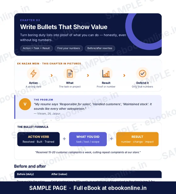 Resume & Interview Starter Guide PDF eBook – sample page 3
