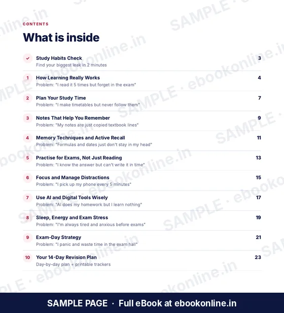 Study Smarter PDF eBook – sample page 1
