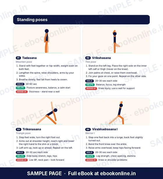 Yoga for Beginners at Home PDF eBook – sample page 2